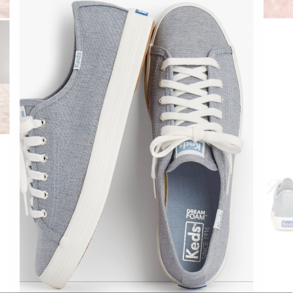 Keds Kickstart Mini Chambray Sneakers